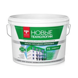 Краска ВД-АК F5 Новые технологии фасадная с/белая 3кг