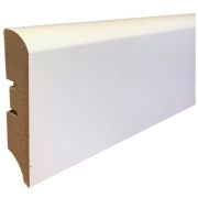 Плинтус МДФ Smartprofile Paint 80 М 80мм Белый под покраску 2,4м
