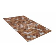 Коврик вырезной Icarpet PRINT антискользящий (110) Соты Дерево с Мрамором 60х100