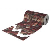 Коврик-дорожка ШАХИНТЕКС DIGITAL PRINT (17) Куб 120х1500 бордовый