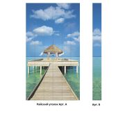 Панно ПВХ 1,5*2,7*0,01 м Райский уголок арт.А (6 элементов)